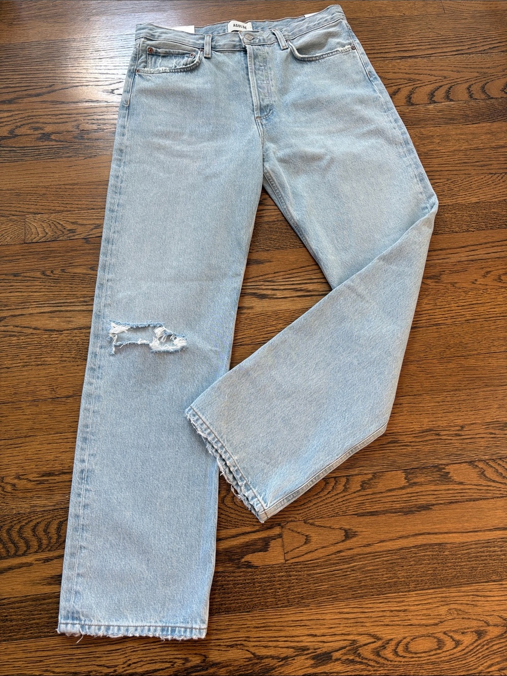 Agolde NWT Kelly Light Wash high rise Straight Leg Jeans, relaxed, 29